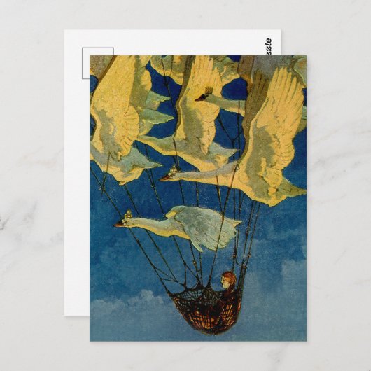 "The Wild Swans" van Harry Rountree Briefkaart (Voorkant / Achterkant)