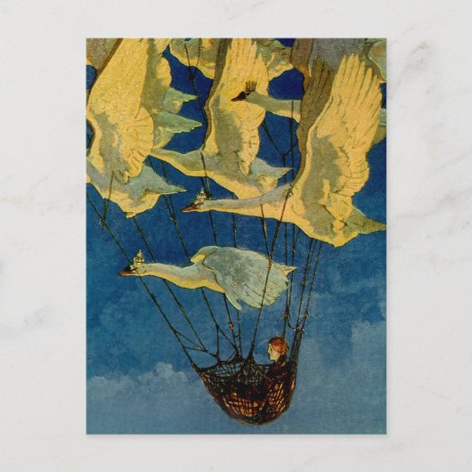 "The Wild Swans" van Harry Rountree Briefkaart (Voorkant)