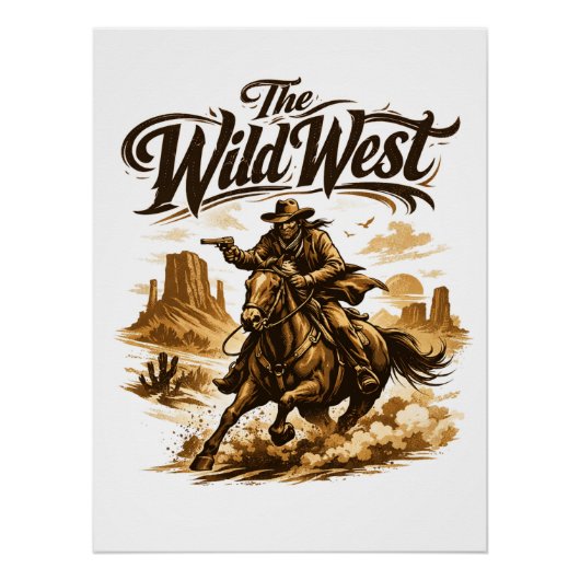 The Wild West – Cowboy in Action Poster (Voorkant)