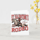 The Wild West Presenteert St. Valentines Rodeo Kaart (Gele Bloem)