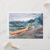 The Wilderness Guide (door Winslow Homer) Kaart (Voorkant / Achterkant in situ)