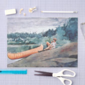 The Wilderness Guide (door Winslow Homer) Tissuepapier (Craft)