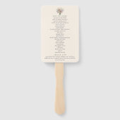 The Wildflower Meadow Huwelijks Suite - Programma Handwaaier (Achterkant)