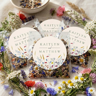 The Wildflower Meadow Trouw Suite - Ronde Sticker