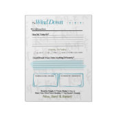 The WIND DOWN – 5-Minute Evening Journal Notepad Notitieblok (Linkerzijde)