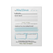 The WIND DOWN – 5-Minute Evening Journal Notepad Notitieblok (Linkerzijde)