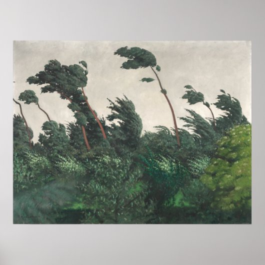 The Wind - Félix Vallotton, Swiss Fine Art Poster (Voorkant)