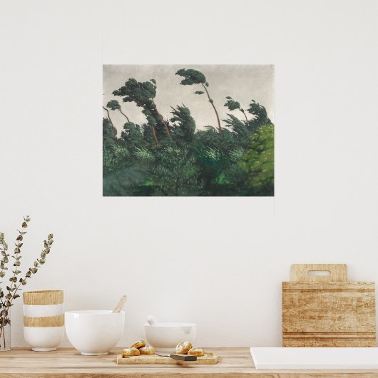 The Wind - Félix Vallotton, Swiss Fine Art Poster (Keuken)