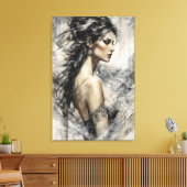 The Wind Muse Canvas Afdruk (Insitu (Woonkamer))