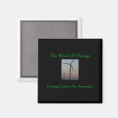 The Wind Of Change Go Green T-shirt  Magneet (Voorkant / Achterkant)