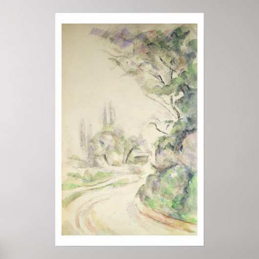The Winding Road, c.1900-06 (m/c op papier) Poster (Voorkant)