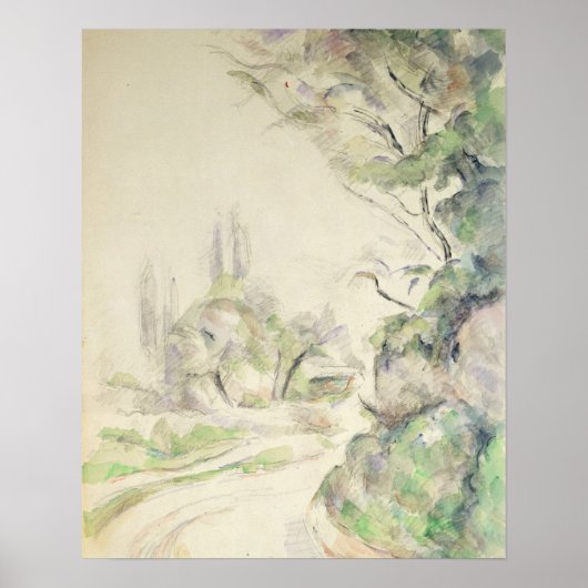 The Winding Road, c.1900-06 (m/c op papier) Poster (Voorkant)