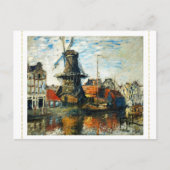 The Windmill, Claude Monet 1871 Briefkaart (Voorkant)