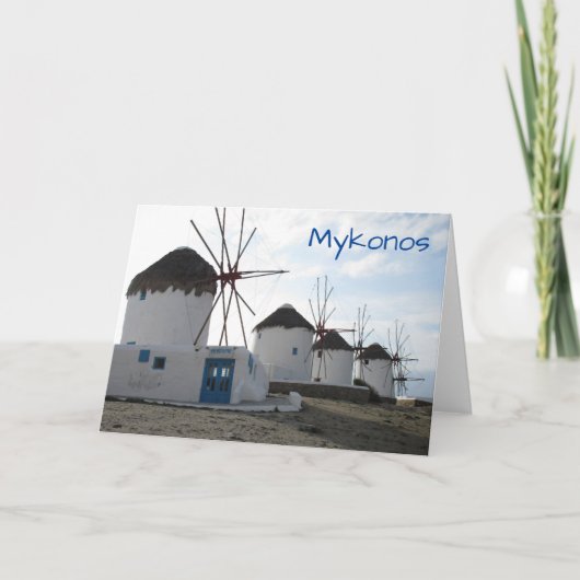 The Windmills, Mykonos, Griekenland Kaart (Voorkant)