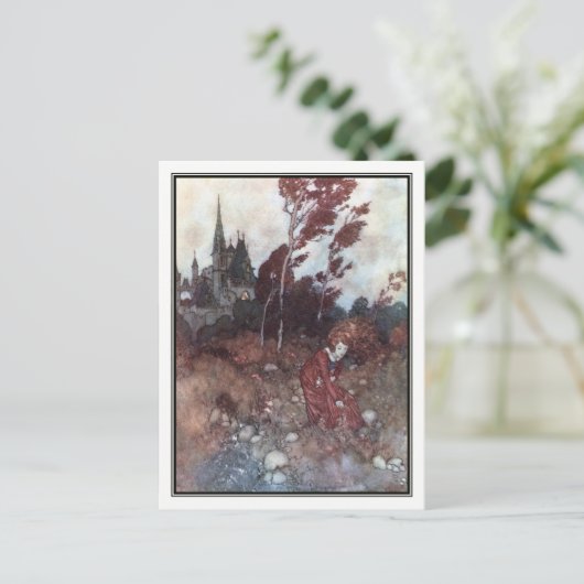 The Wind's Tale van Edmund Dulac Briefkaart (Staand voorkant)