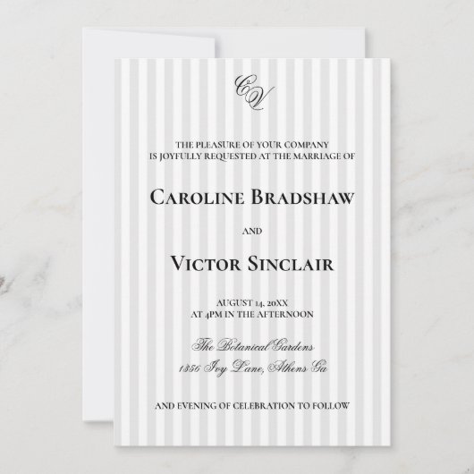The Windsor Wedding Invitation Kaart (Voorkant)