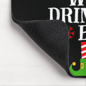 The Wine Drinking Elf Funny Matching Family Christ Muismat (Hoek)