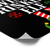 The Wine Drinking Elf Funny Matching Family Christ Poster (Hoek)