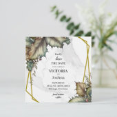 The Winery Save the Date Square Invitation card (Staand voorkant)