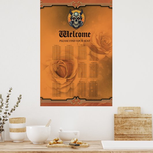 The winged skull. poster (Keuken)