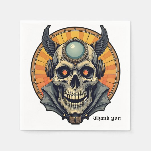 The winged skull.  servet (Voorkant)