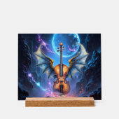 The Winged Violin of Moonlit Realms Acryl Bord (Voorkant)