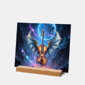 The Winged Violin of Moonlit Realms Acryl Bord (Hoek)