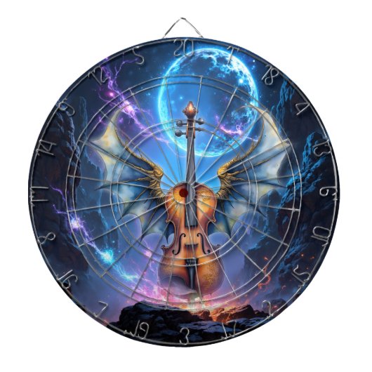 The Winged Violin of Moonlit Realms Dartbord (Voorkant)