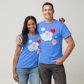 The Wings of Love (Schattige Cartoon Pigs) T-shirt (Unisex)