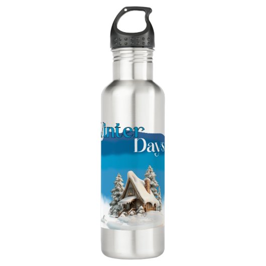 The Winter Days December Christmas Waterfles (Voorkant)