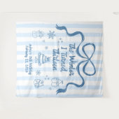 The Winter I turned 13 Birthday Banner  Wandkleed (Voorkant (horizontaal))