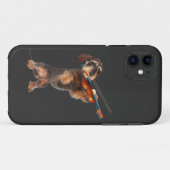 The Wirehair Dachshund Violinist Case-Mate iPhone Case (Achterkant (horizontaal))