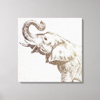 The Wisest Elephant Canvas Afdruk