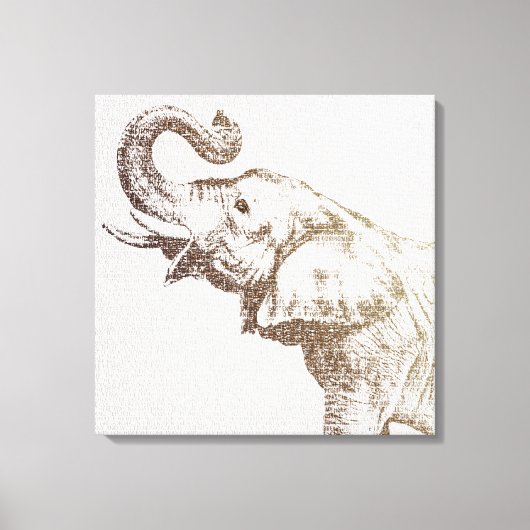 The Wisest Elephant Canvas Afdruk (Voorkant)