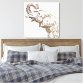 The Wisest Elephant Canvas Afdruk (Insitu (Slaapkamer))