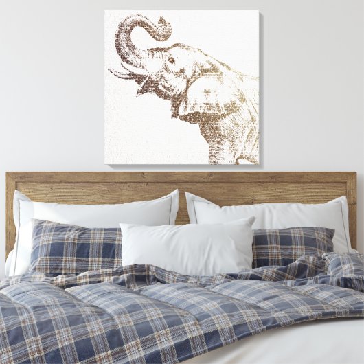 The Wisest Elephant Canvas Afdruk (Insitu (Slaapkamer))