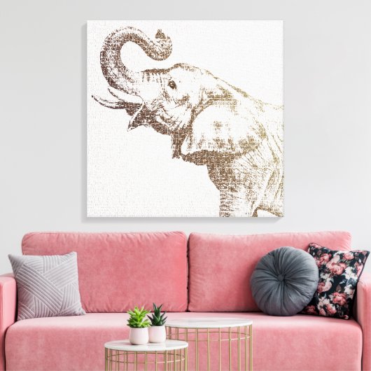 The Wisest Elephant Canvas Afdruk (Insitu (Woonkamer))
