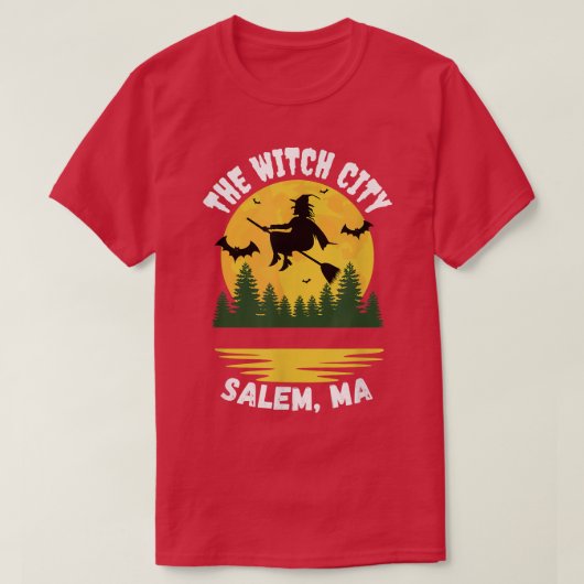 The Witch City, Salem MA T-Shirt (Design voorkant)