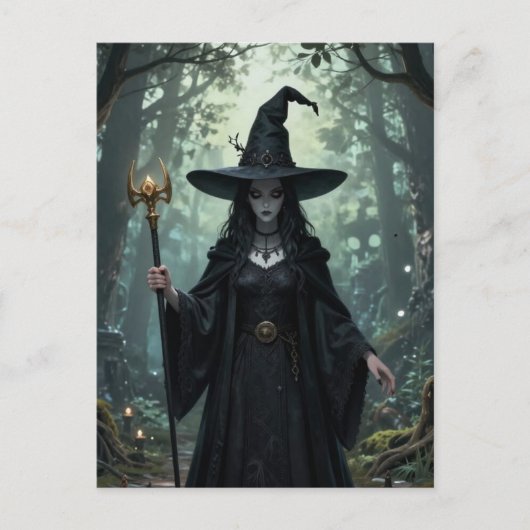 The witch in the forest briefkaart (Voorkant)