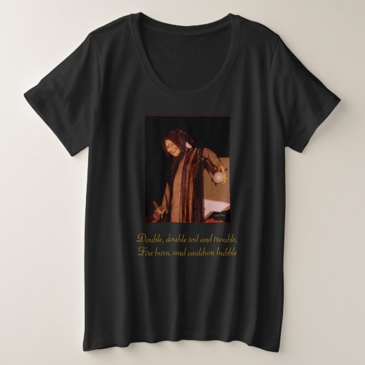 'The Witch' Ladies' Plus-size T-shirt (Design voorkant)