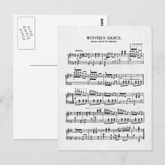 The Witches Dance Briefkaart (Voorkant / Achterkant)