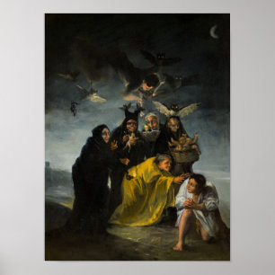 The Witches' Sabbath, Las Brujas by Francisco G Poster