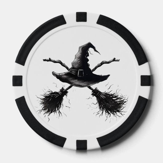 The Witch's Cross-Noir Poker Chips (Voorkant)