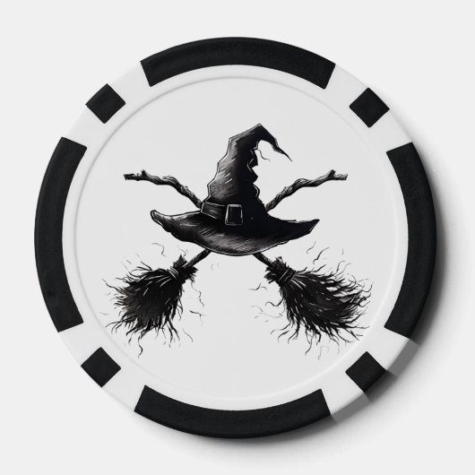 The Witch's Cross-Noir Poker Chips (Achterkant)