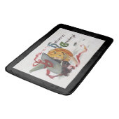 The Witch's Kiss: een Jack of Lantern op Halloween Badmat (Gekanteld)