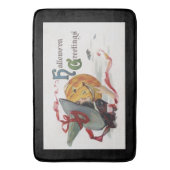 The Witch's Kiss: een Jack of Lantern op Halloween Badmat (Voorkant Verticaal)