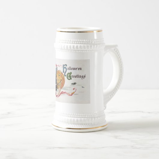 The Witch's Kiss: een Jack of Lantern op Halloween Bierpul (Voorkant rechts)