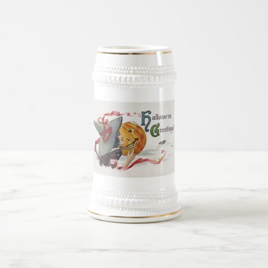 The Witch's Kiss: een Jack of Lantern op Halloween Bierpul (Center)