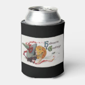 The Witch's Kiss: een Jack of Lantern op Halloween Blikjeskoeler (Blikje Voorkant)