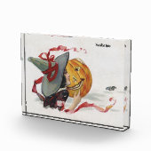 The Witch's Kiss: een Jack of Lantern op Halloween Fotoblokken (Rechts)